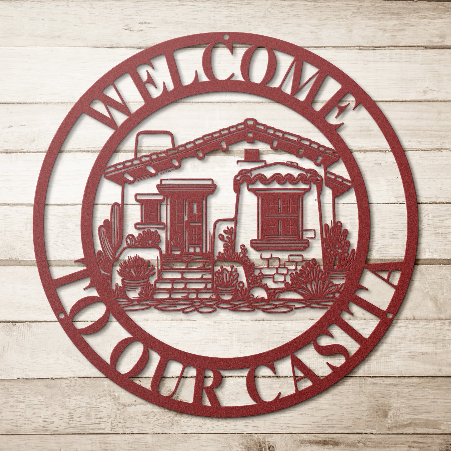 Welcome To Our Casita Metal Wall Art