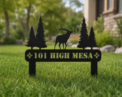 New Mexico Elk Yard Sign