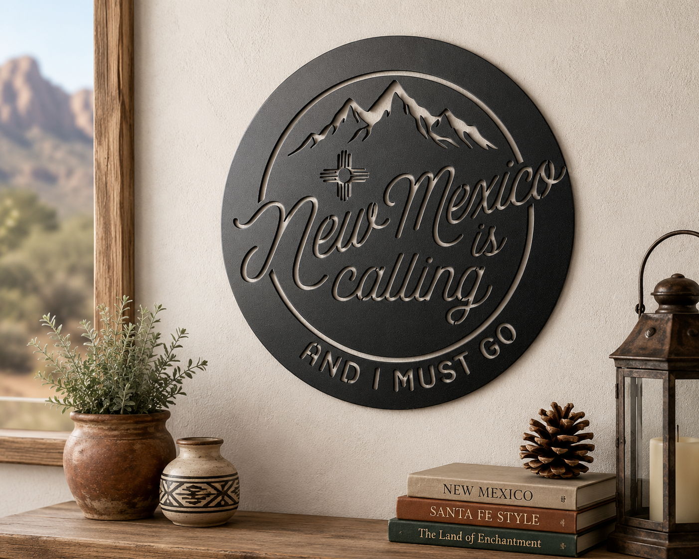 New Mexico Is Calling Metal Wall Art