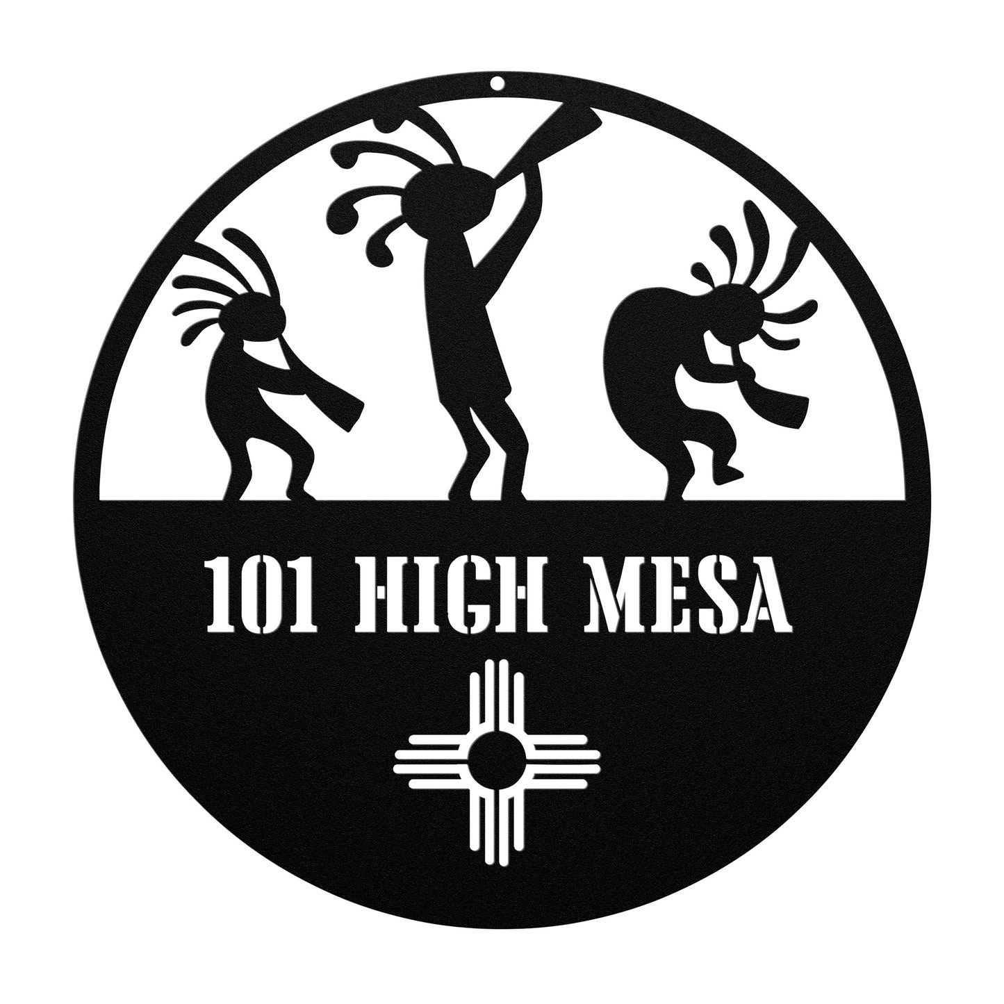 New Mexico Kokopelli Address Sign