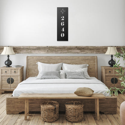 New Mexico Vertical Modern Address Sign
