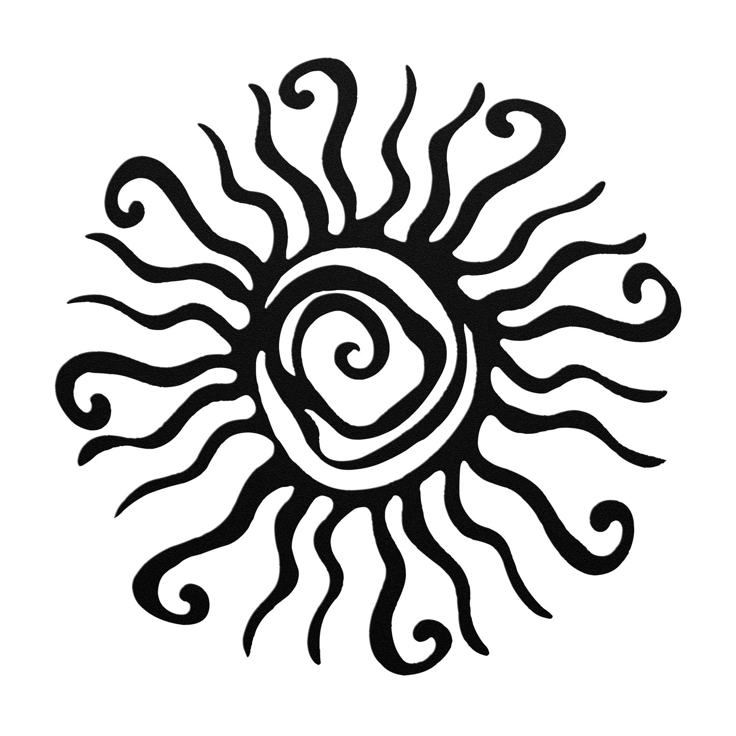 Sun Swirl Metal Art