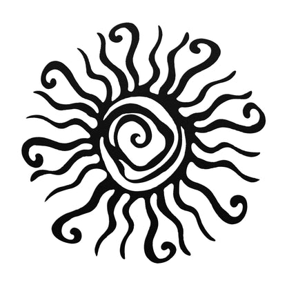 Sun Swirl Metal Art