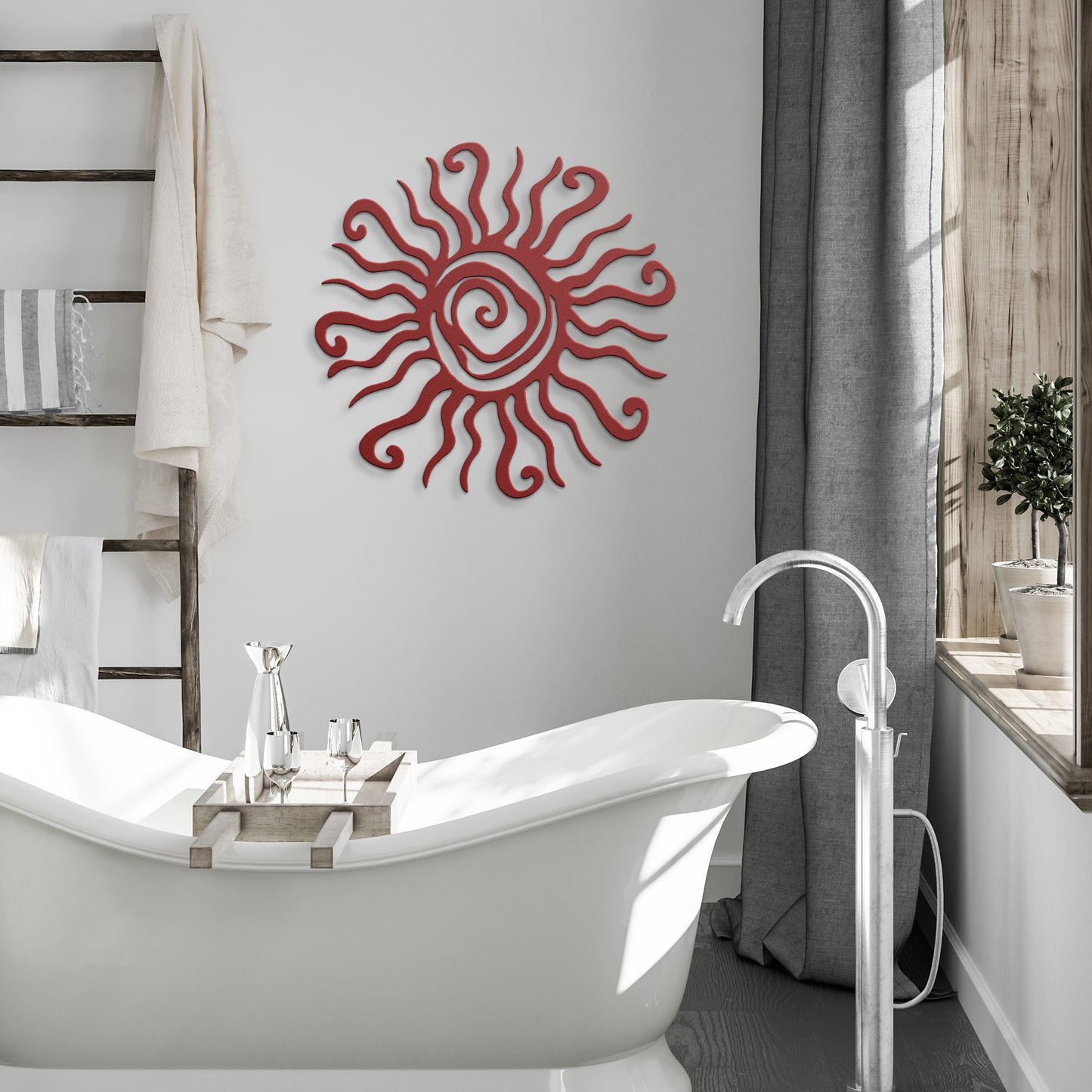 Sun Swirl Metal Art