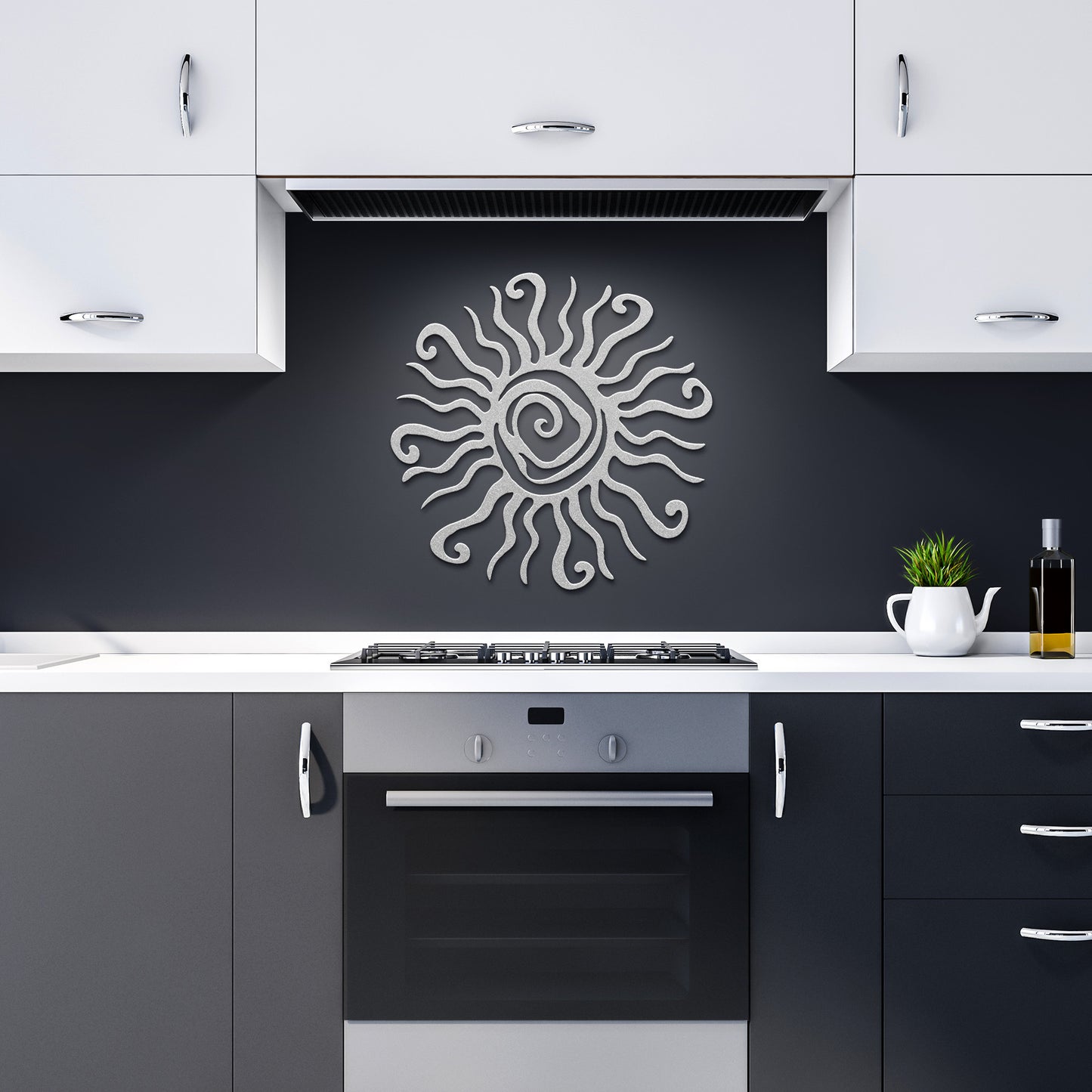 Sun Swirl Metal Art