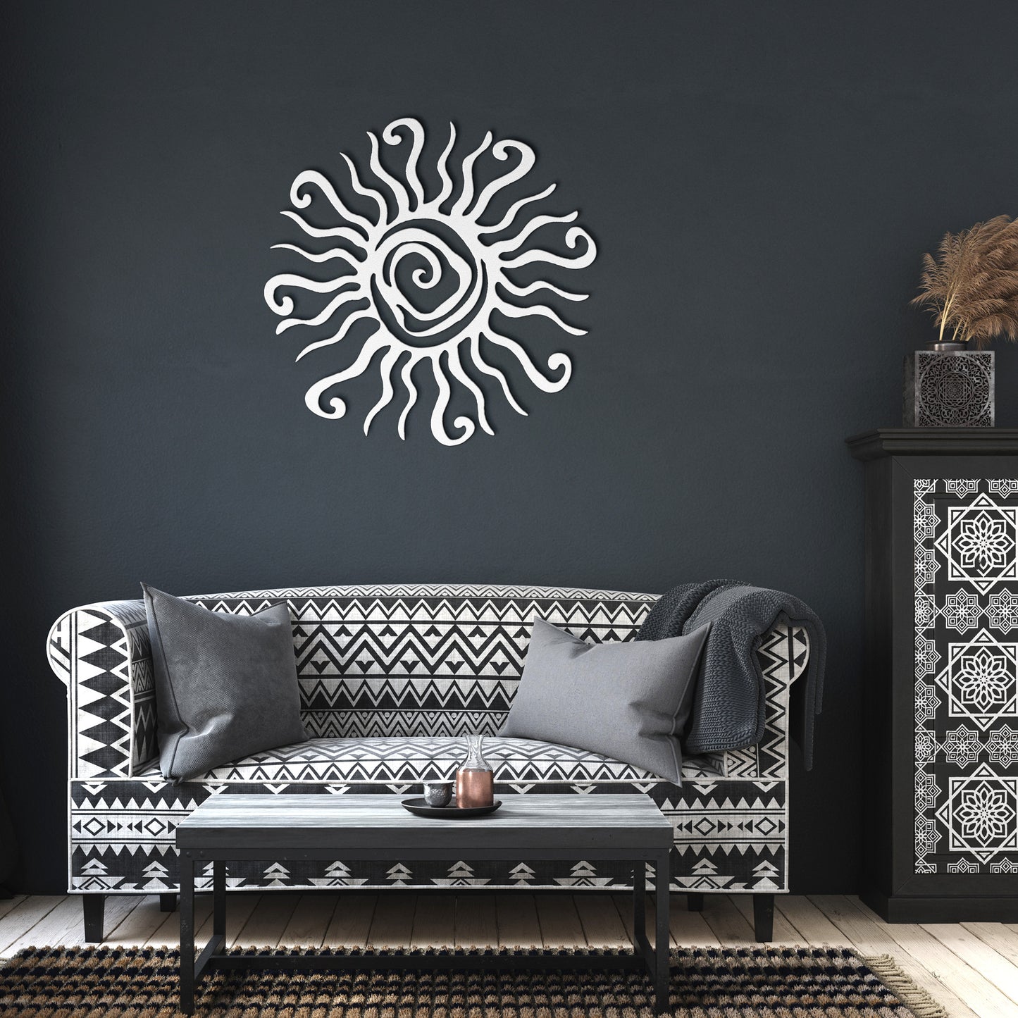 Sun Swirl Metal Art