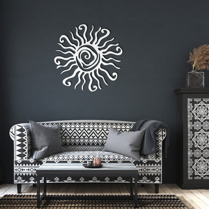 Sun Swirl Metal Art