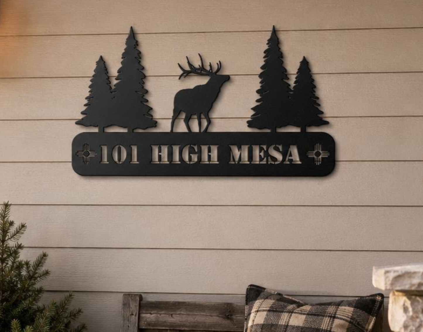 New Mexico Elk Address Sign