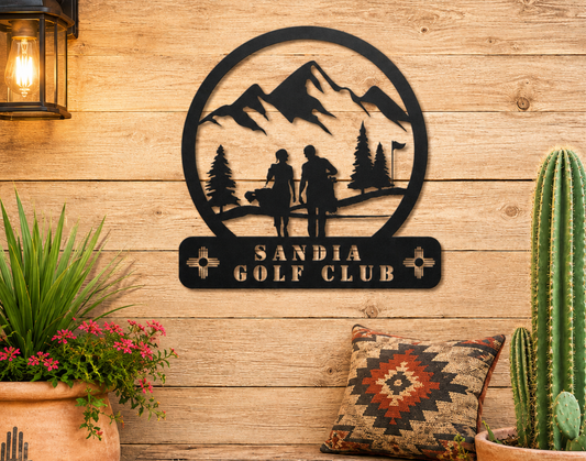 New Mexico Golf Club Metal Sign