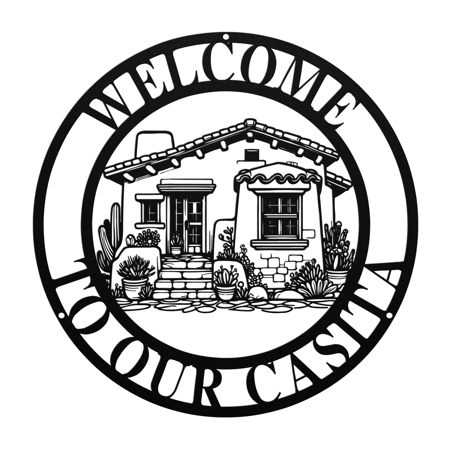 Welcome To Our Casita Metal Wall Art