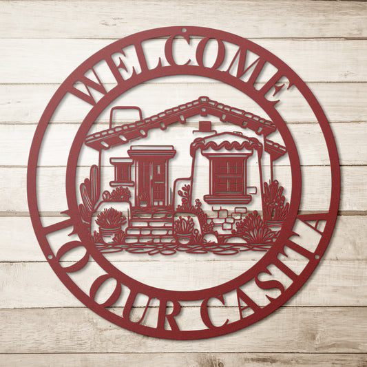Welcome To Our Casita Metal Wall Art