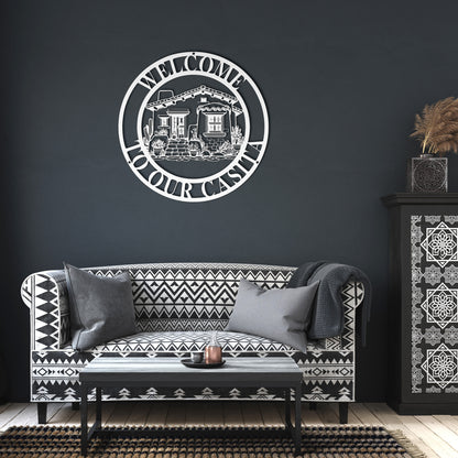 Welcome To Our Casita Metal Wall Art