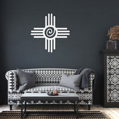 Zia Swirl Metal Art